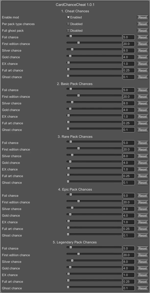 TCG Card Shop Simulator Card Chance Cheat Mod v1.0.1