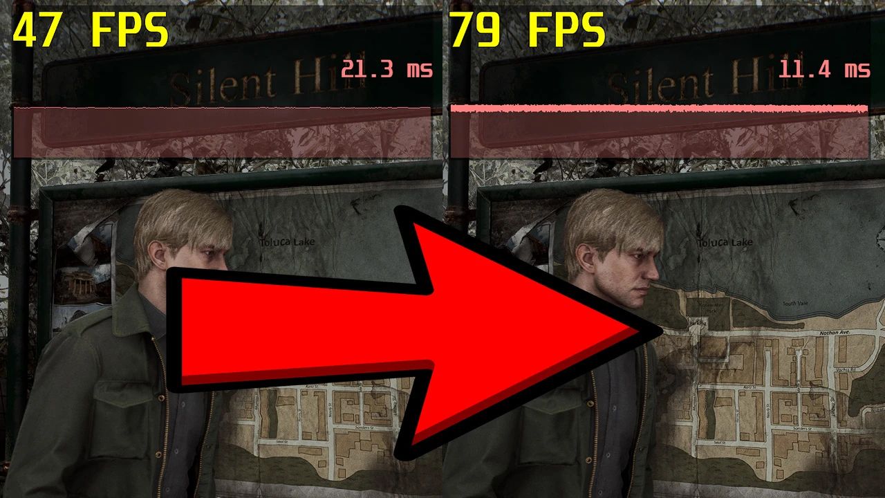 Silent Hill 2 Optimierte Tweaks und FSR 3 Frame Generation Mod v1.0