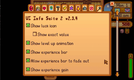Stardew Valley UI Info Suite 2 Mod v2.3.5