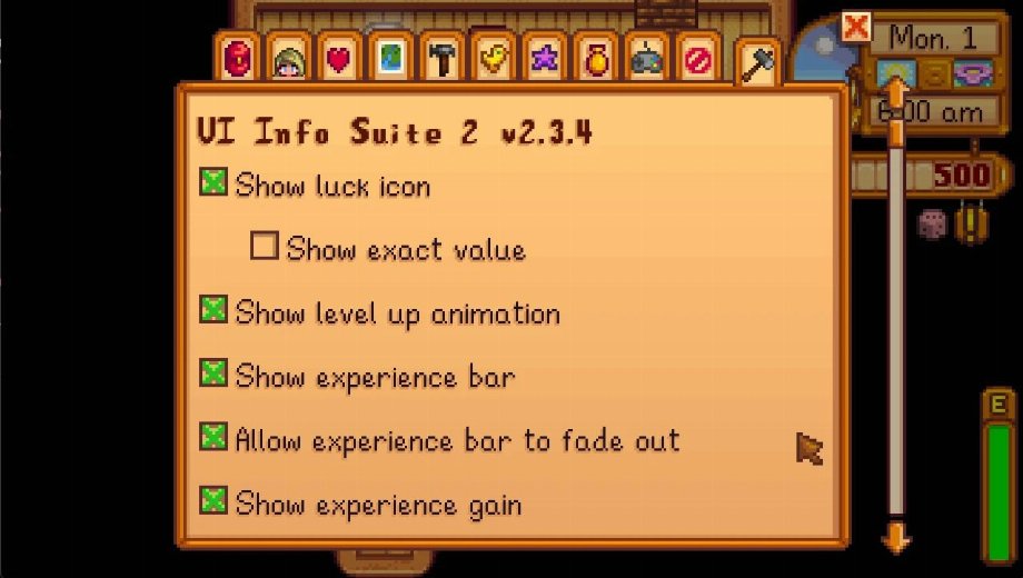 Stardew Valley UI Info Suite 2 Mod v2.3.5