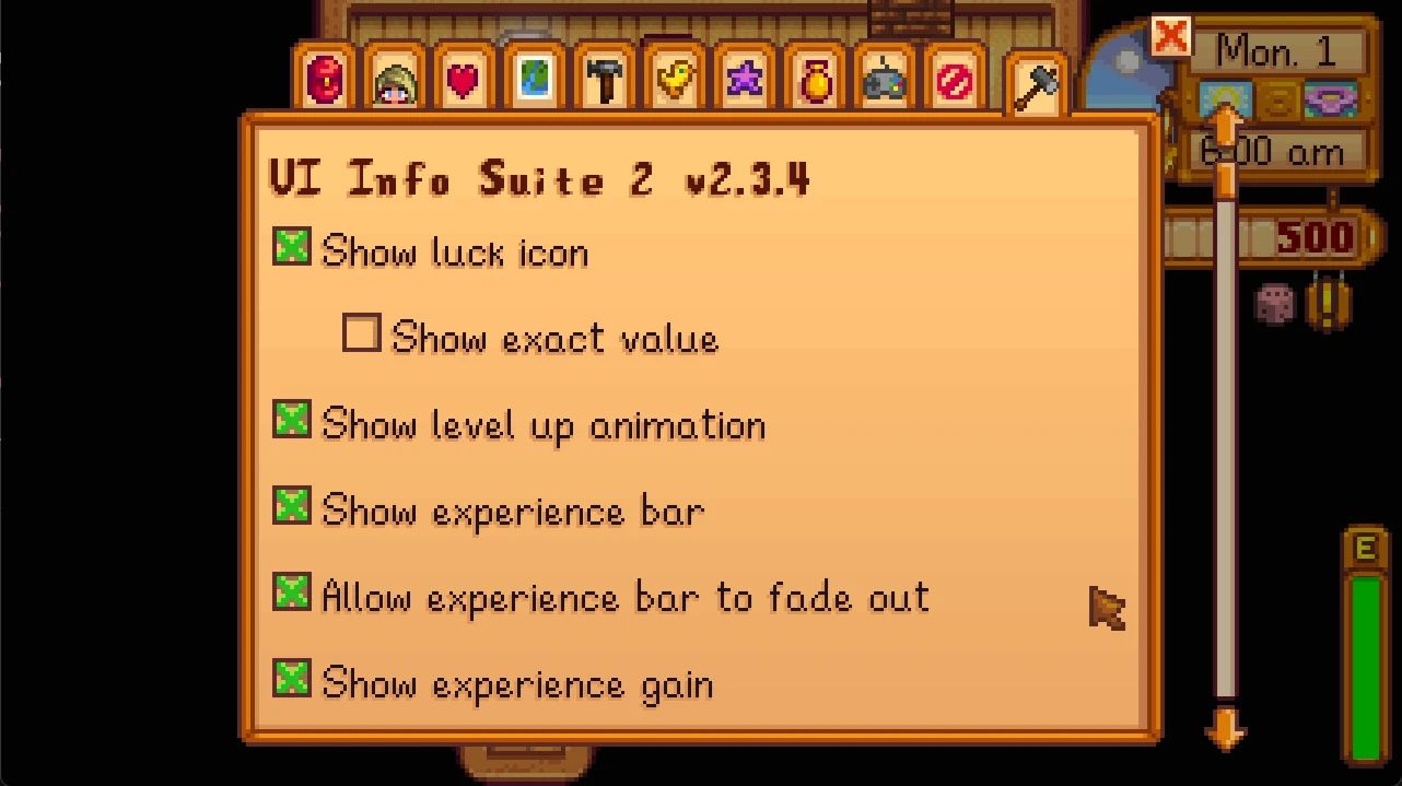 Stardew Valley UI Info Suite 2 Mod v2.3.5