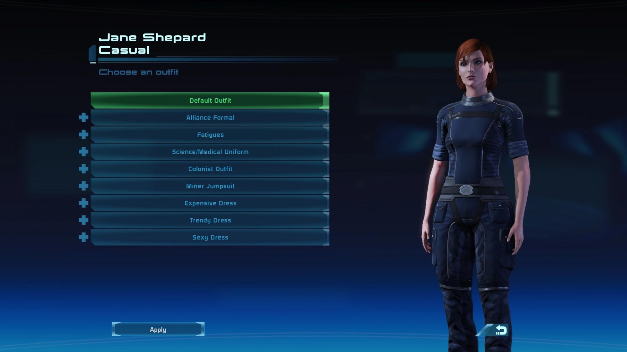 Mass Effect Legendary Edition Erscheinungsbild Modifikation Menü LE1 Mod v1.1
