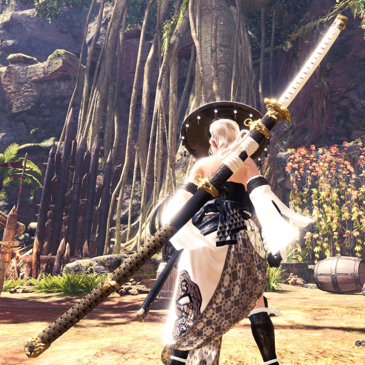 Monster Hunter World Espada Larga - Hakutouwashi Mod v1.0.0
