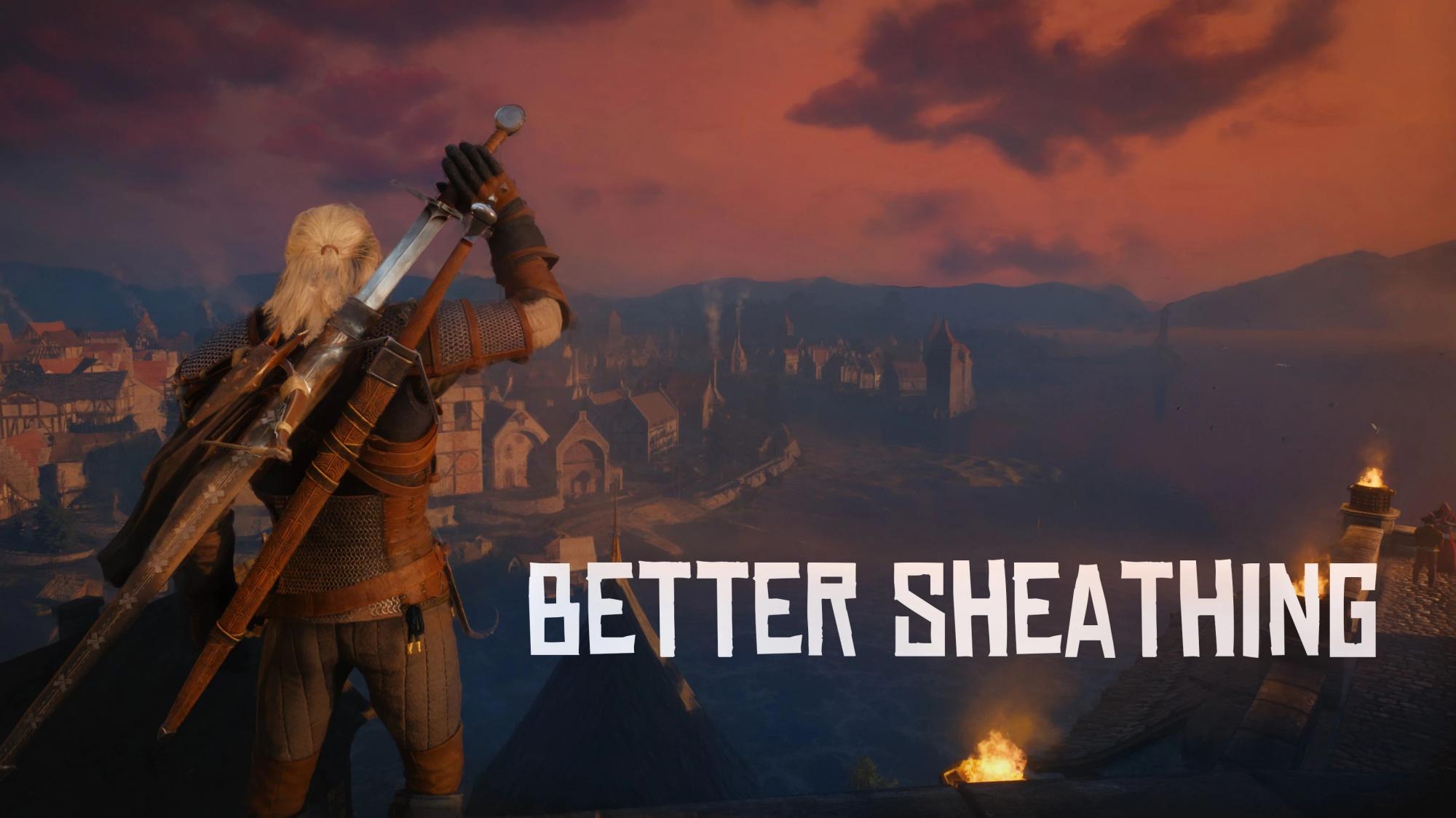 The Witcher 3 Better Sword Sheathing Mod v1.0