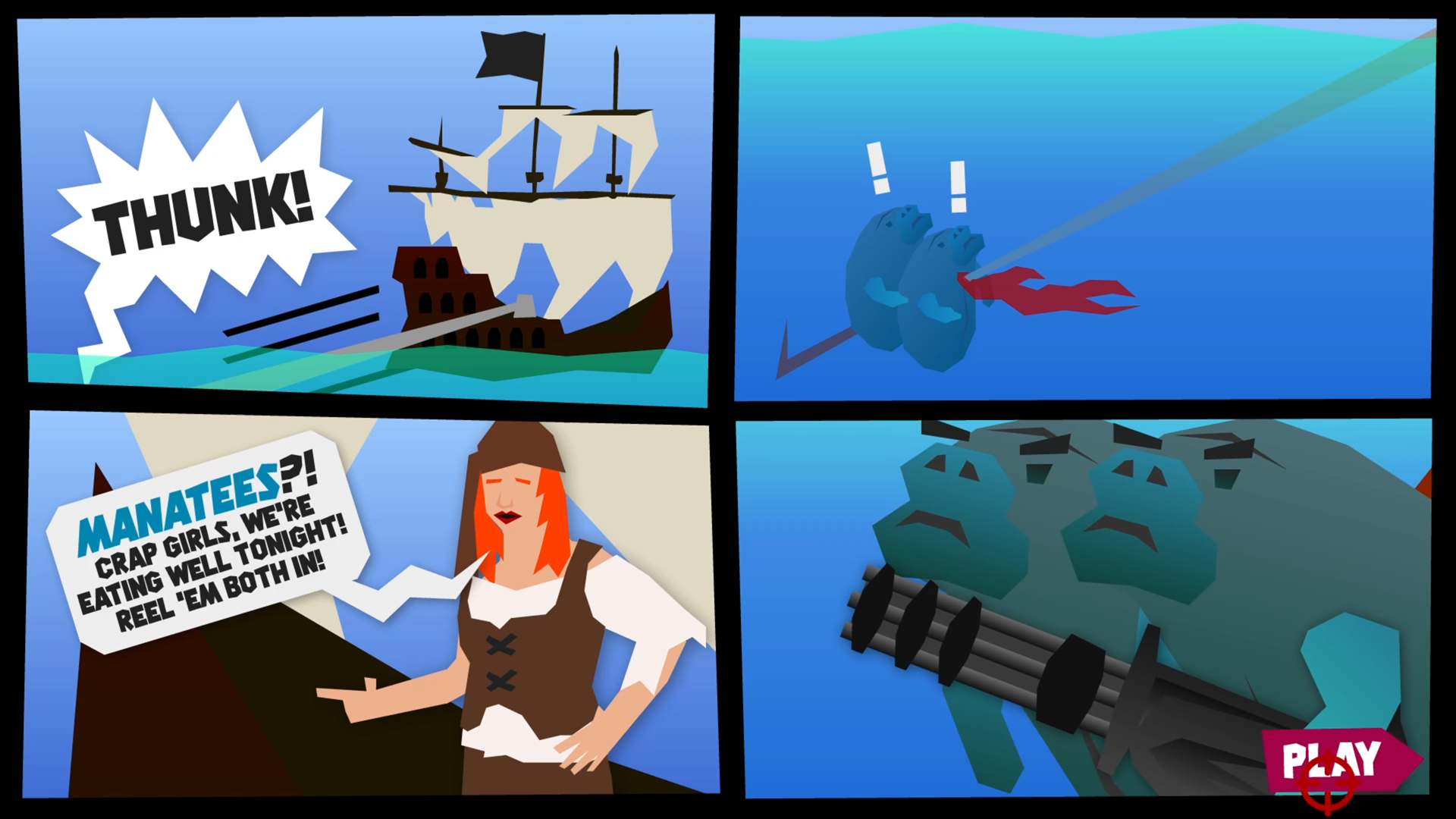 Gunfire of the Manatees Juego completo gratis