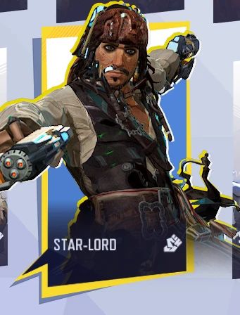Marvel Rivals Jack Sparrow sobre Star-Lord Mod v1.0