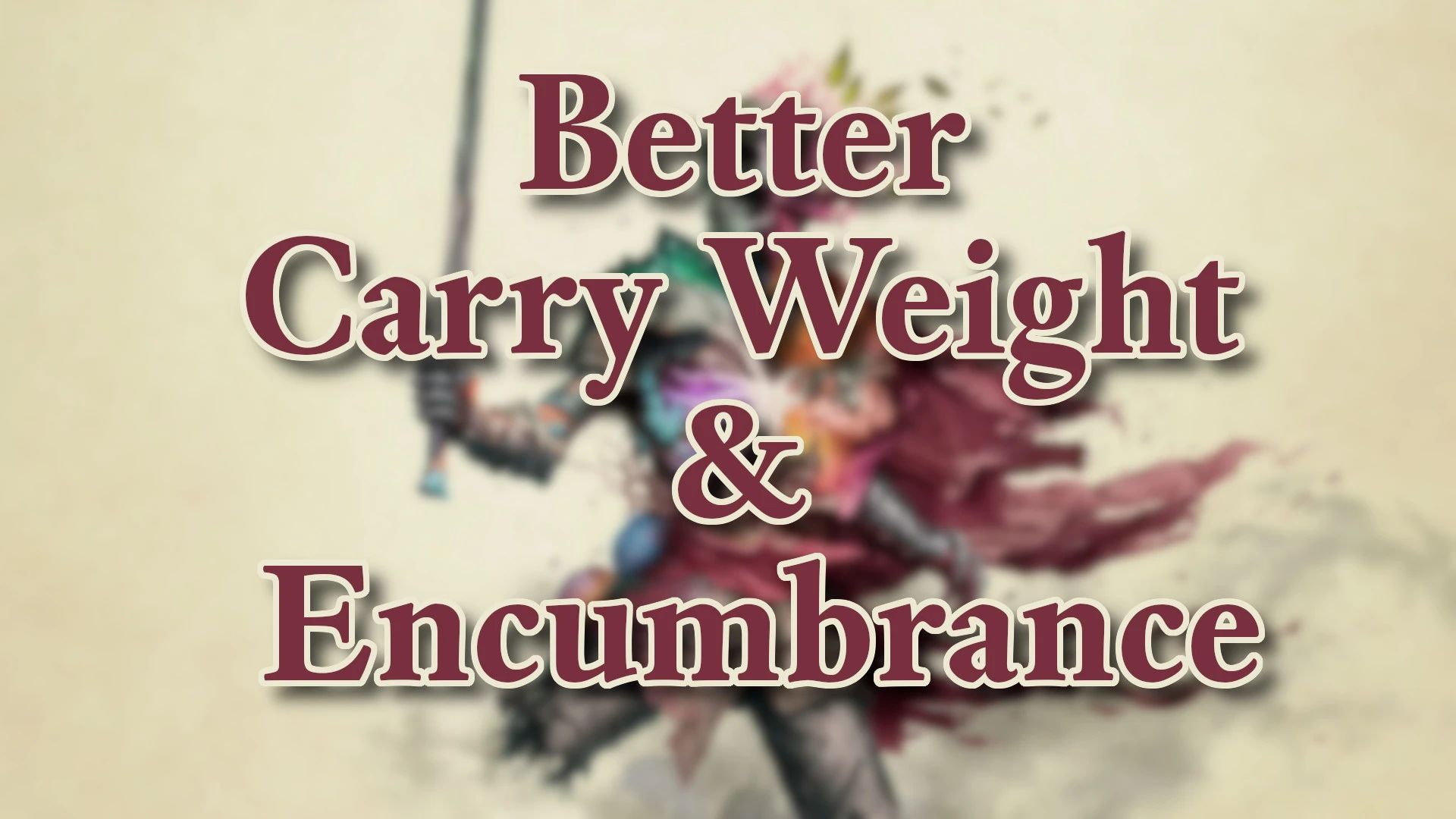 Avowed Better Carry Weight and Encumbrance Mod v1.1