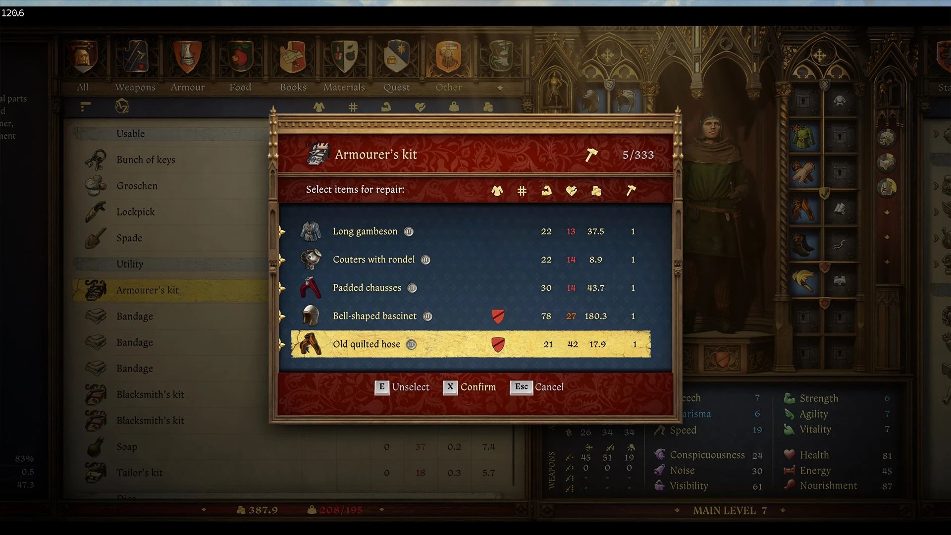 Kingdom Come : Deliverance II Repair Kit Capacity - PTF Mod v1.3