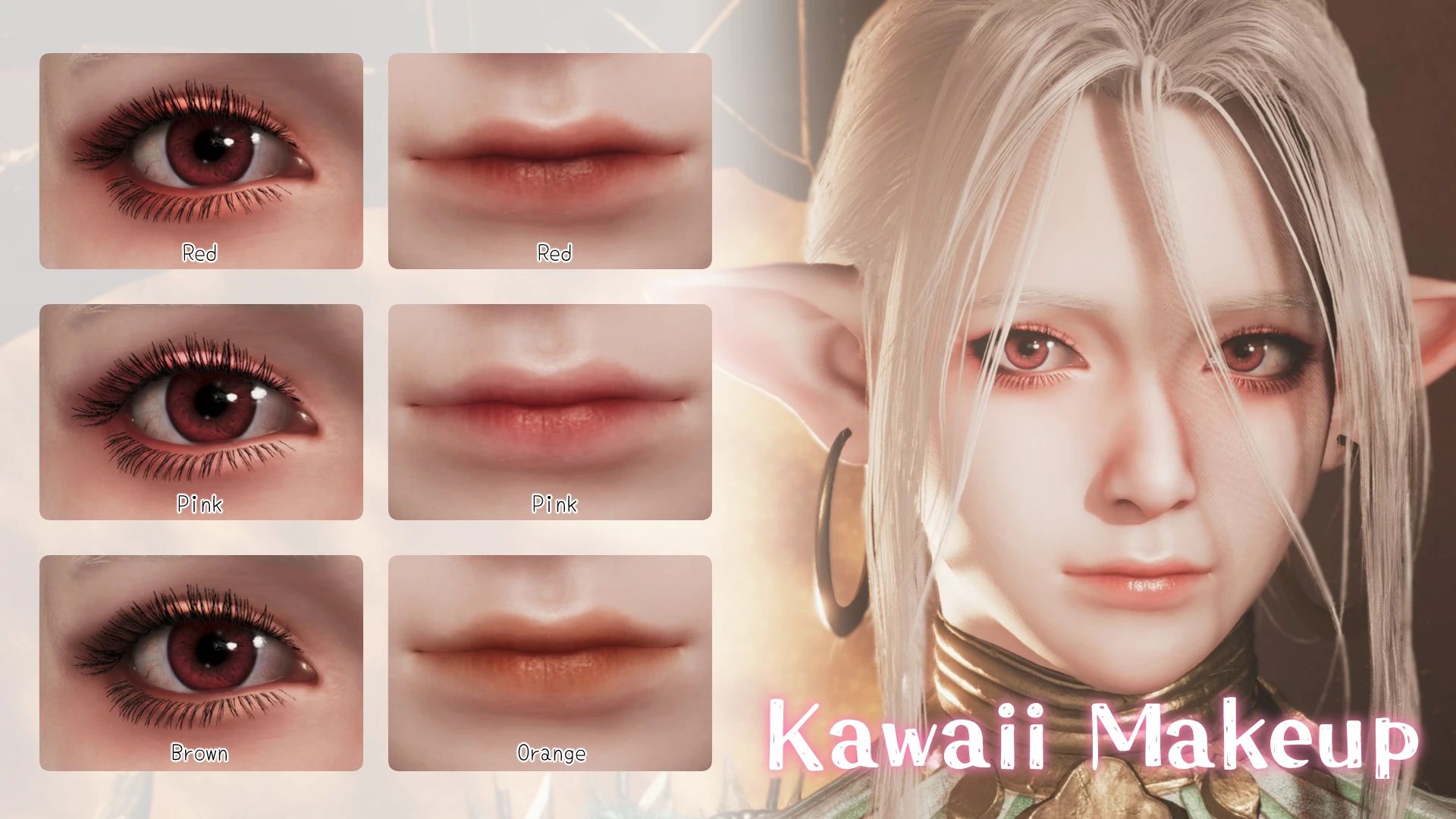 Monster Hunter Wilds Kawaii Makeup Gesicht Texturen Mod v1.2