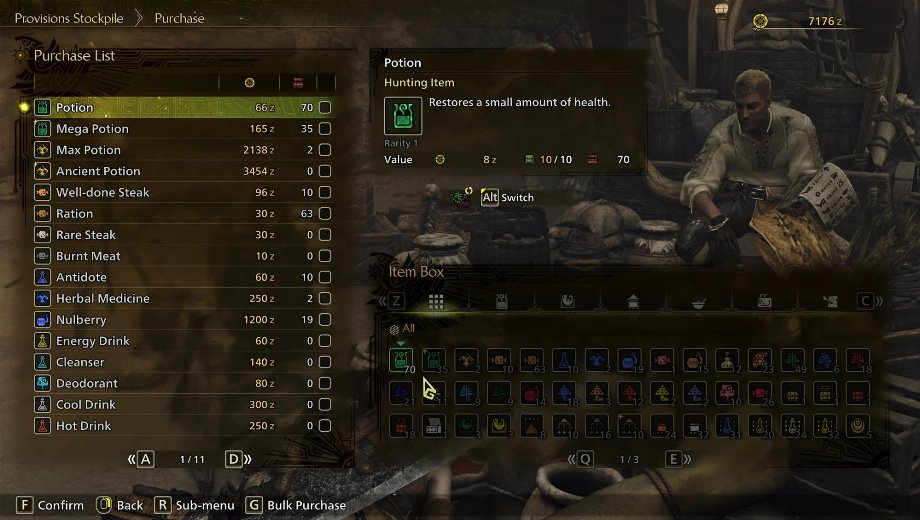 Monster Hunter Wilds Shop Tweaks – All Items in the Shop Mod v1.3