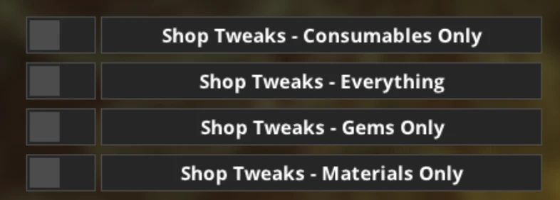 Monster Hunter Wilds Shop Tweaks – All Items in the Shop Mod v1.3