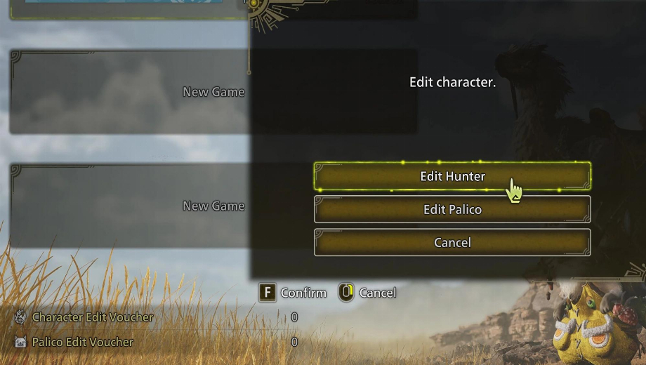 Monster Hunter Wilds Unlimited Charakter und Palico Edits Mod v1.0
