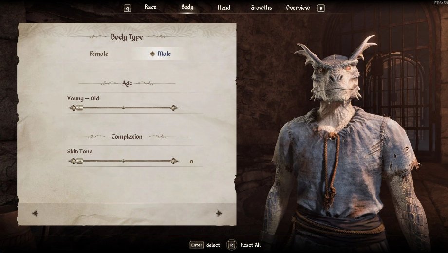 The Elder Scrolls IV: Oblivion Remastered Selector de tipo de cuerpo Mod v2.0