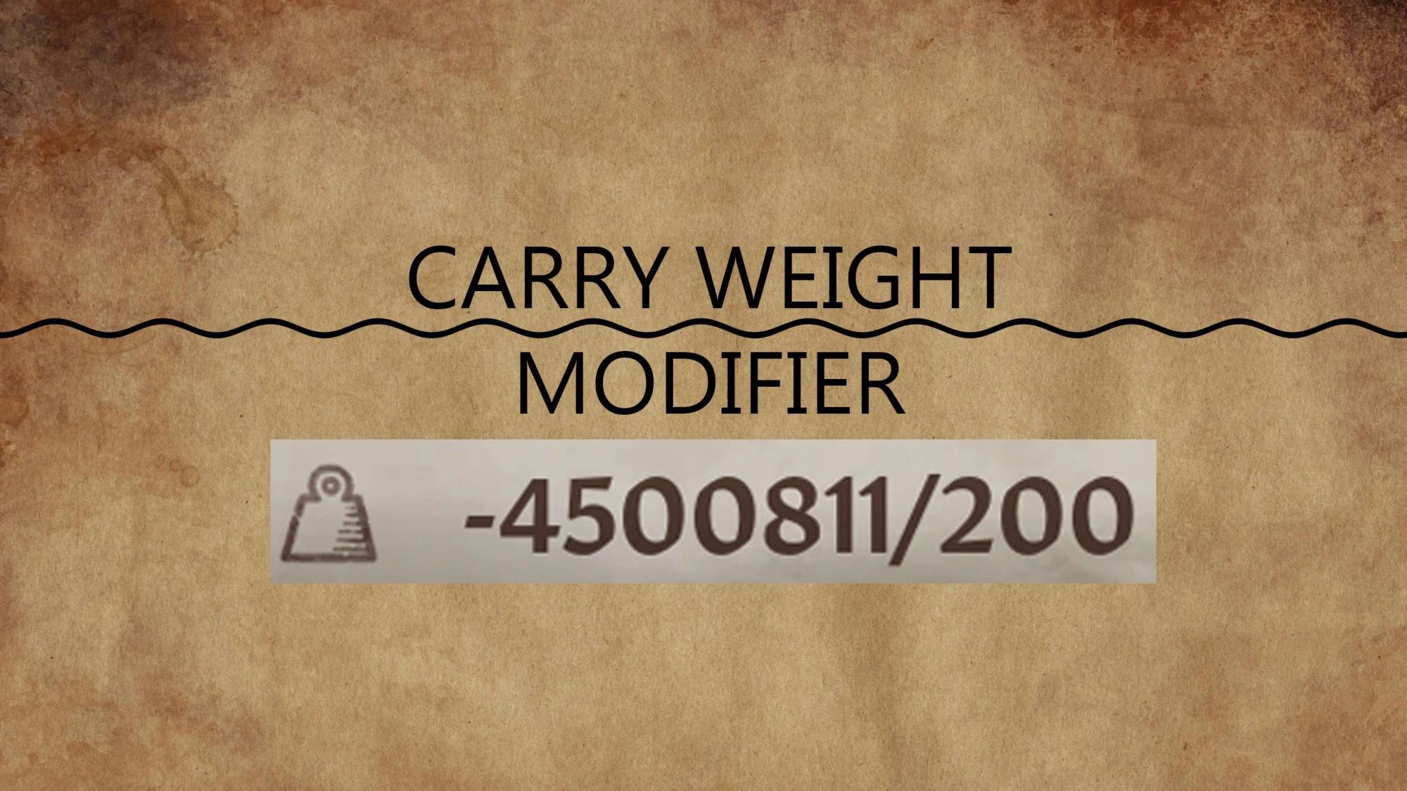 The Elder Scrolls IV: Oblivion Remastered Carry Weight Modifier Mod