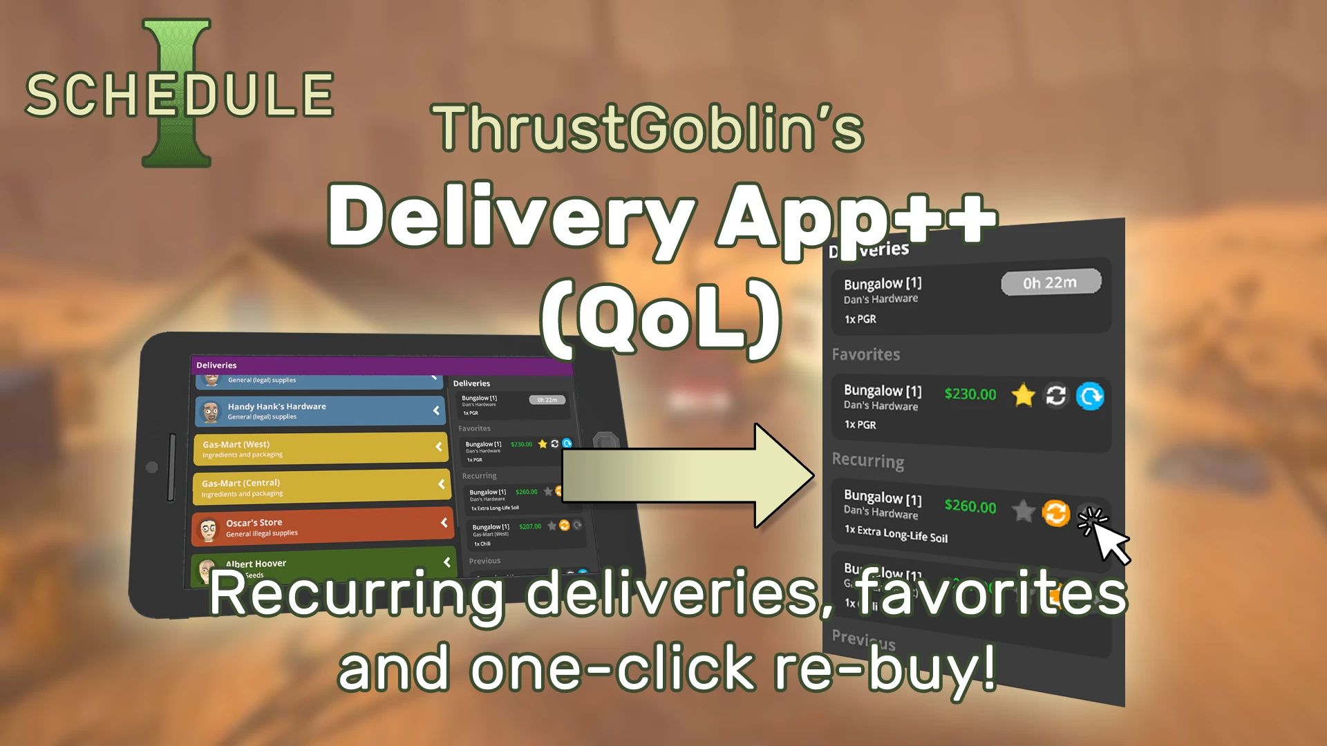 Schedule I DeliveryApp Improvements Mod v1.0.4