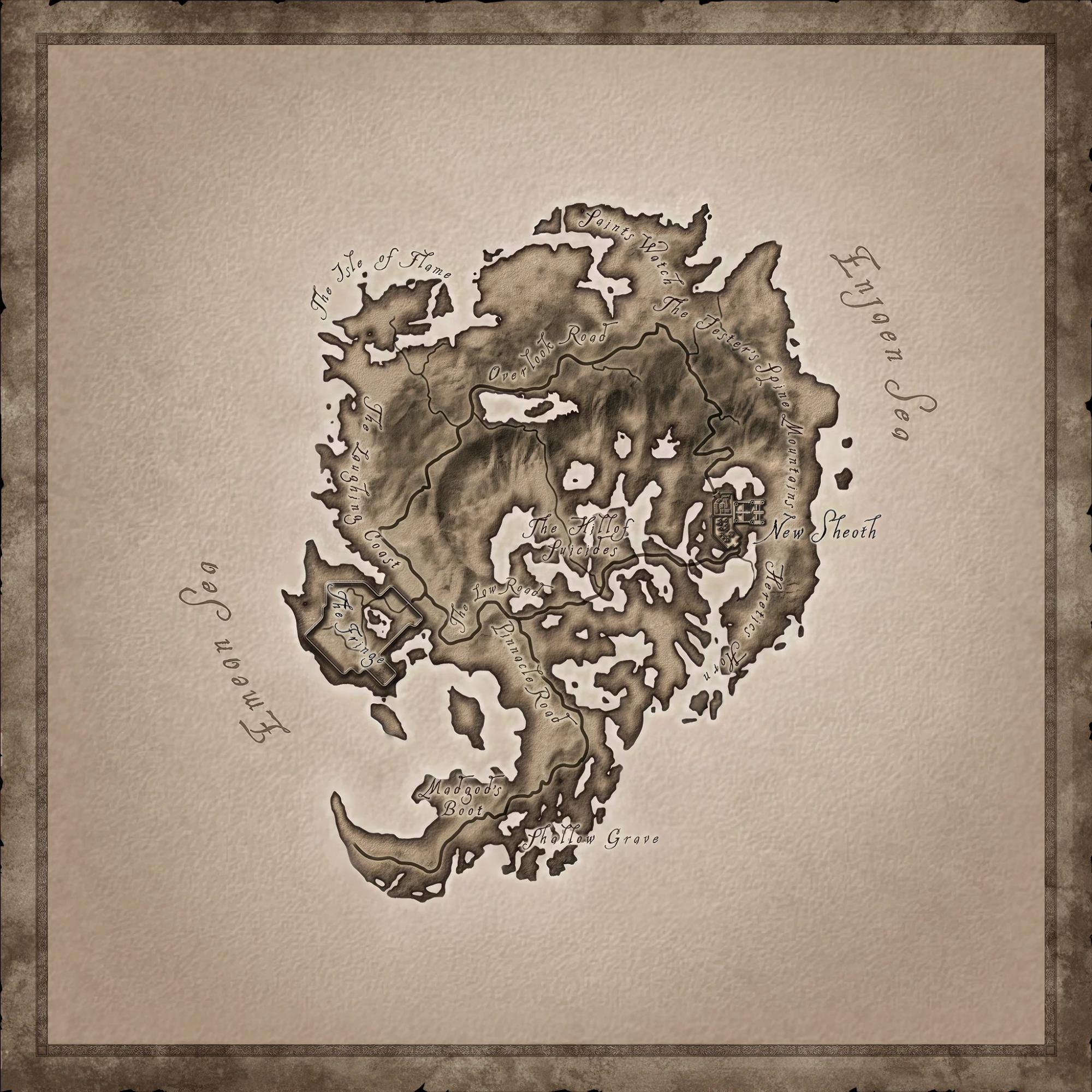 The Elder Scrolls IV: Oblivion Remastered Un mapa del mundo más completo Mod v2.0