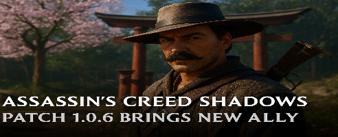 Assassin’s Creed Shadows: Patch 1.0.6 Brings Nightmare Mode and New Ally Rufino