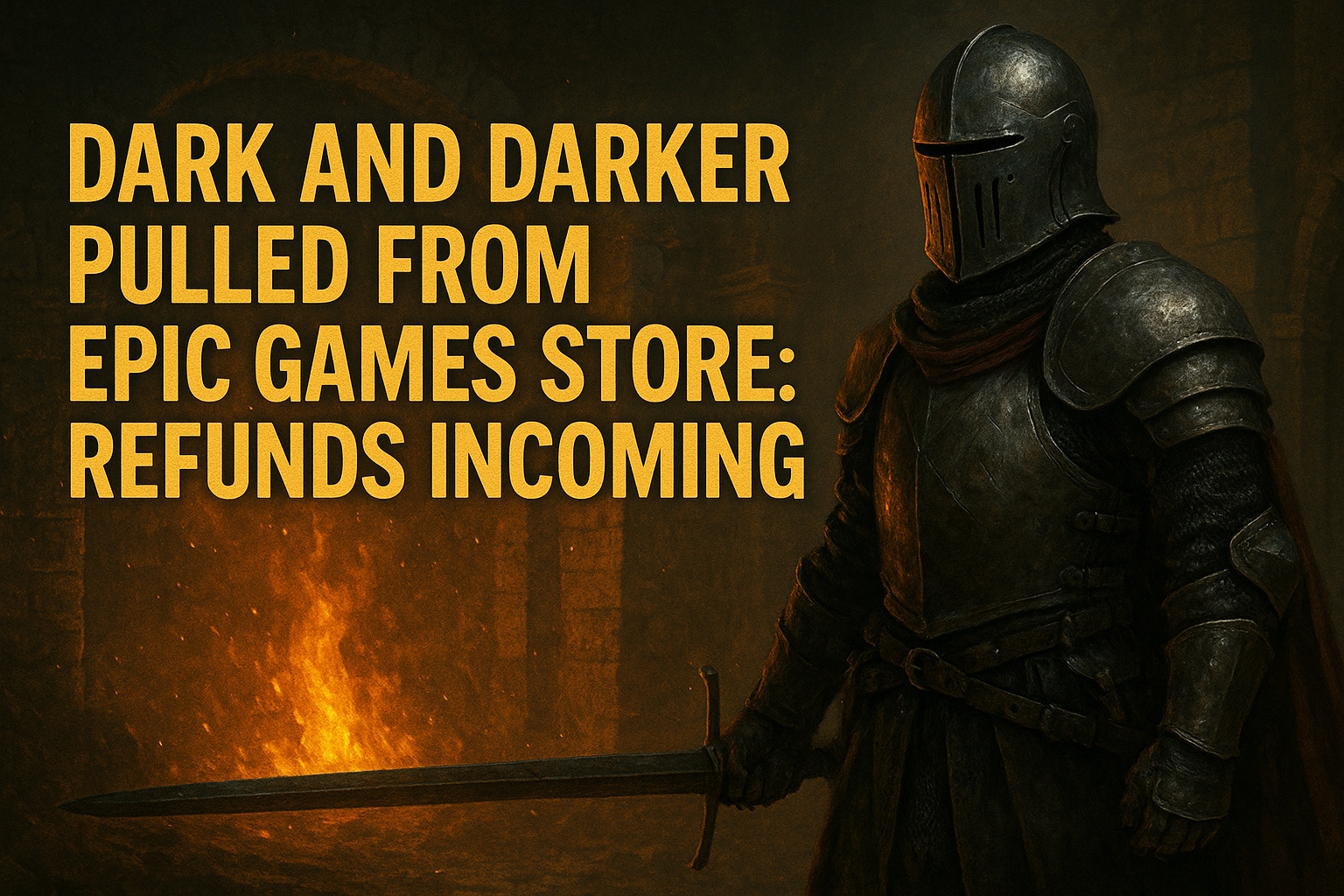 Dark and Darker Gets Pulled from Epic Games Store, Players Get Unwanted Refunds