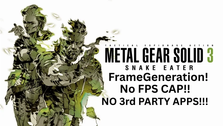 Metal Gear Solid Delta: Snake Eater Frame Generation Mod v2.0