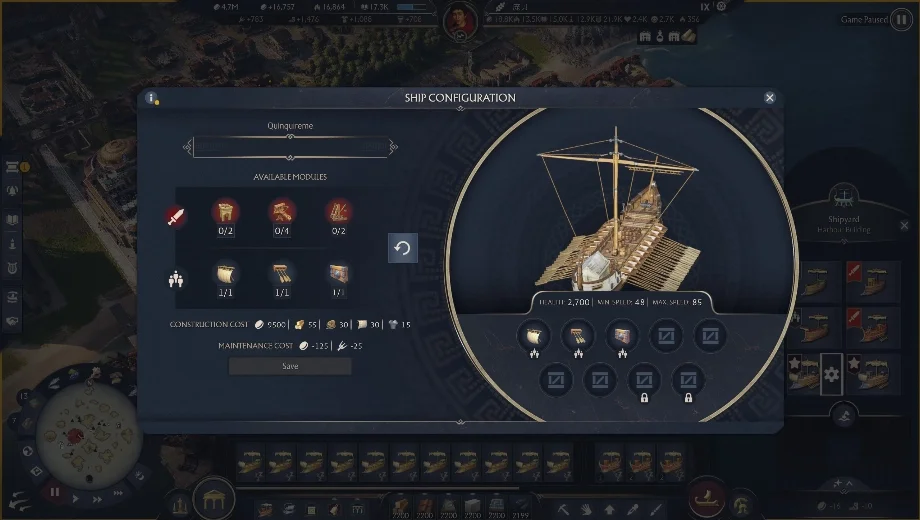 Anno 117: Pax Romana More Ship Slots Mod v1.0.1