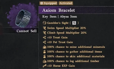 Crimson Desert Cheat Axiom Bracelet and Mask Combo Mod v3.0